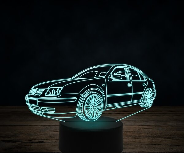 Beling 3D lampa,Volkswagen bora V5, 7 farebná VW15