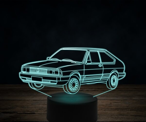 Beling 3D lampa,Volkswagen car, 7 farebná VW17