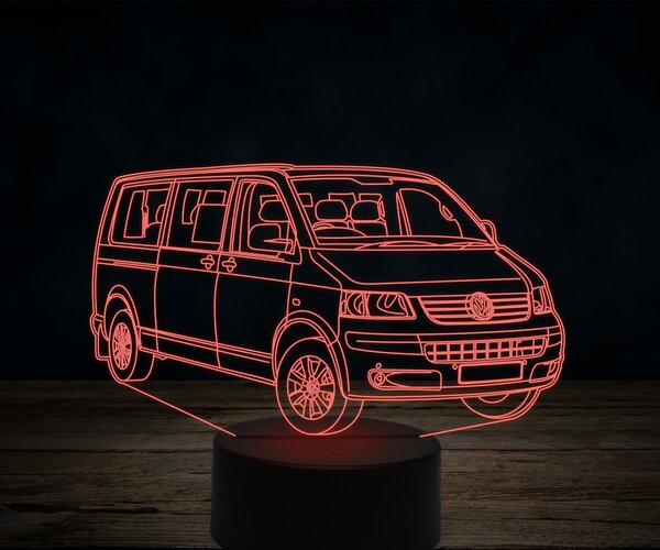 Beling 3D lampa,Volkswagen T5 Transporter, 7 farebná VW16