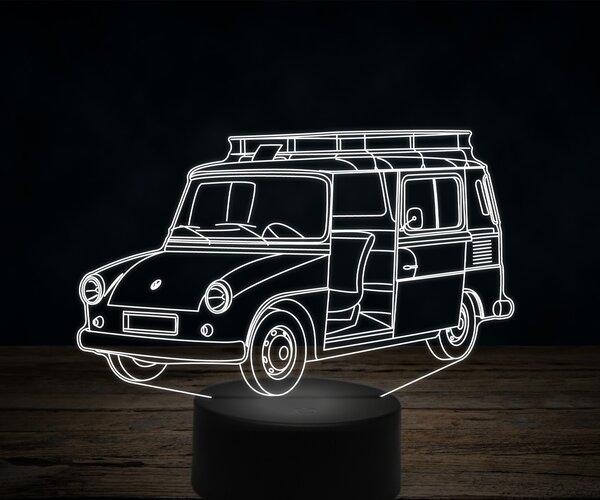 Beling 3D lampa,Volkswagen Frodilin, 7 farebná VW19