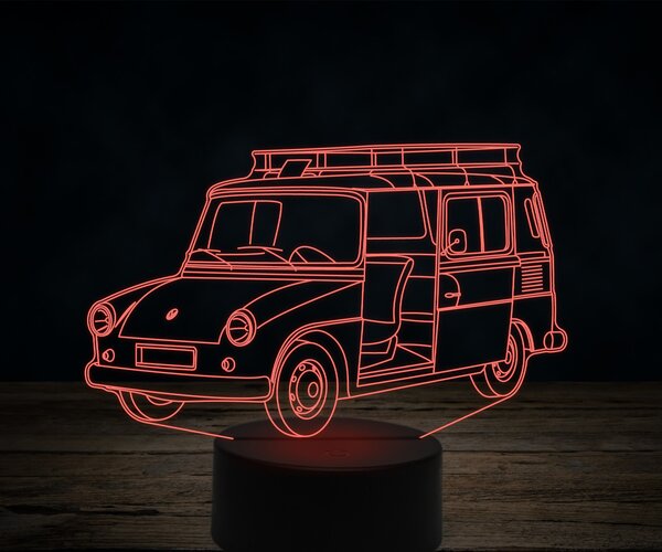 Beling 3D lampa,Volkswagen Frodilin, 7 farebná VW19