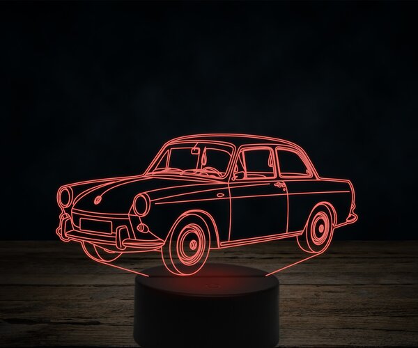 Beling 3D lampa,Volkswagen 1500 Notchback, 7 farebná VW18