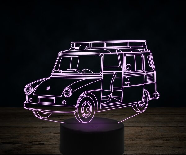 Beling 3D lampa,Volkswagen Frodilin, 7 farebná VW19