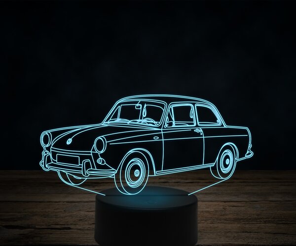Beling 3D lampa,Volkswagen 1500 Notchback, 7 farebná VW18