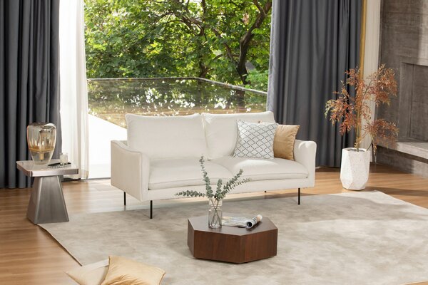 POHOVKA, textil, biela MID.YOU - Sedačky, Online Only