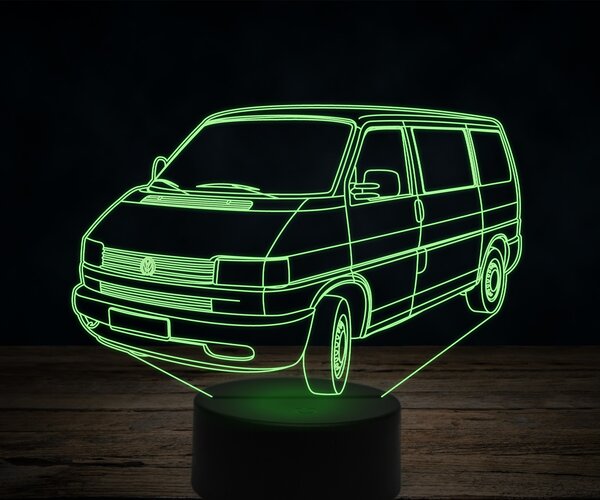 Beling 3D lampa,Volkswagen T4 van, 7 farebná VW25