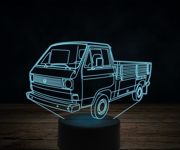 Beling 3D lampa,Volkswagen Transporter 1980, 7 farebná VW27