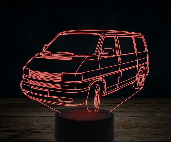 Beling 3D lampa,Volkswagen T4 van, 7 farebná VW25