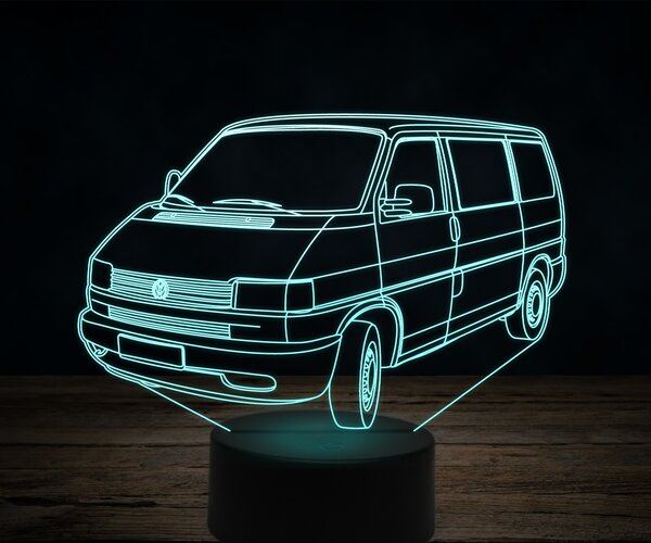 Beling 3D lampa,Volkswagen T4 van, 7 farebná VW25