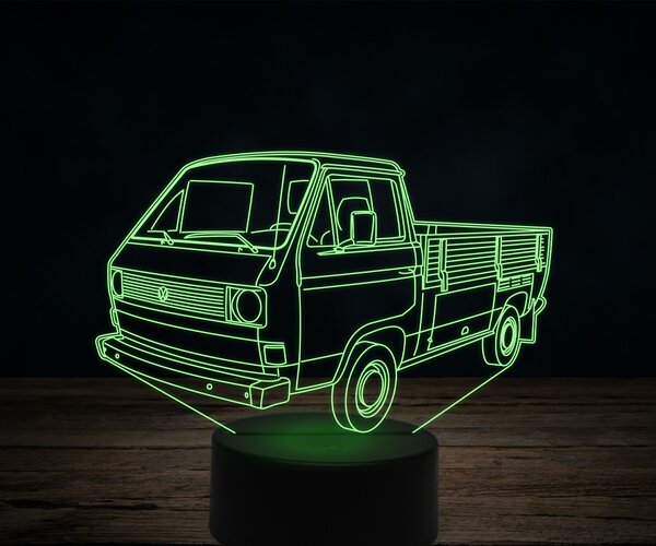 Beling 3D lampa,Volkswagen Transporter 1980, 7 farebná VW27