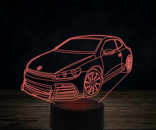 Beling 3D lampa, Volkswagen-Scirocco-R, 7 farebná VW23