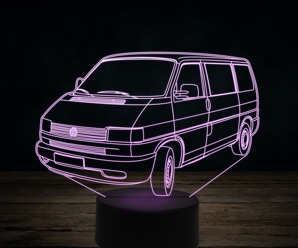 Beling 3D lampa,Volkswagen T4 van, 7 farebná VW25