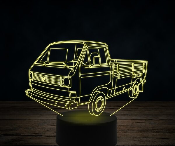 Beling 3D lampa,Volkswagen Transporter 1980, 7 farebná VW27