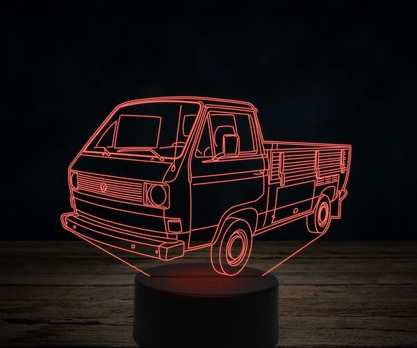 Beling 3D lampa,Volkswagen Transporter 1980, 7 farebná VW27