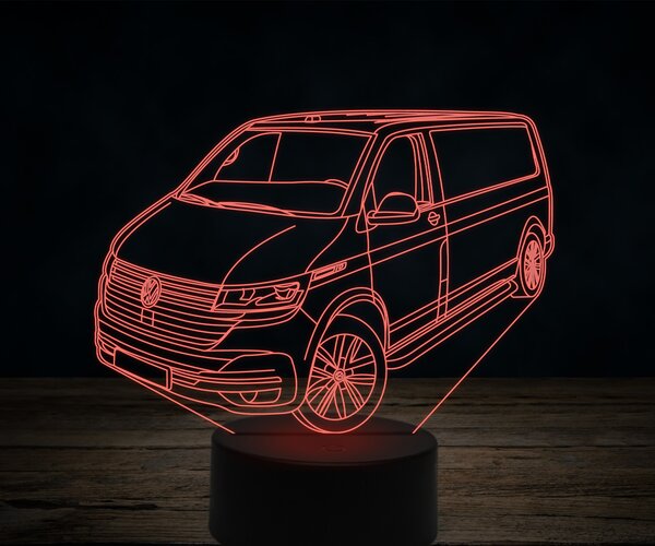 Beling 3D lampa,Volkswagen T6,7 farebná VW30