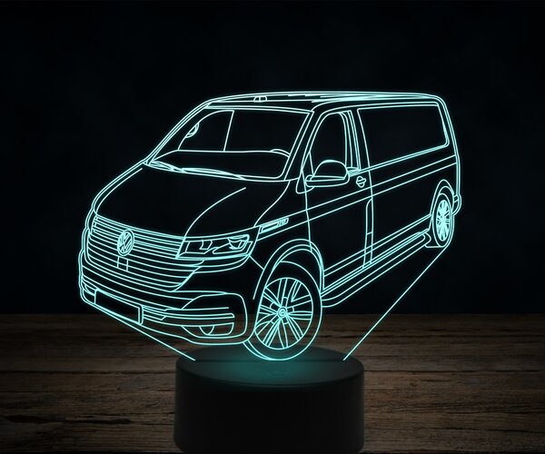 Beling 3D lampa,Volkswagen T6,7 farebná VW30