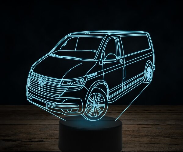 Beling 3D lampa,Volkswagen T6,7 farebná VW30