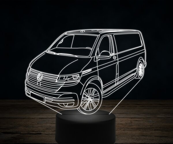 Beling 3D lampa,Volkswagen T6,7 farebná VW30