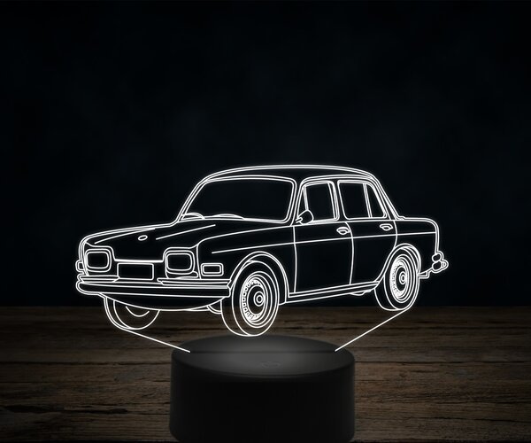 Beling 3D lampa,Volkswagen 1600,7 farebná VW31