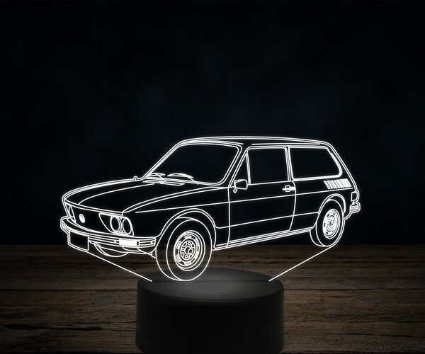 Beling 3D lampa,Volkswagen brasilia 1977, 7 farebná VW33
