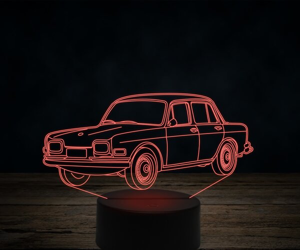 Beling 3D lampa,Volkswagen 1600,7 farebná VW31
