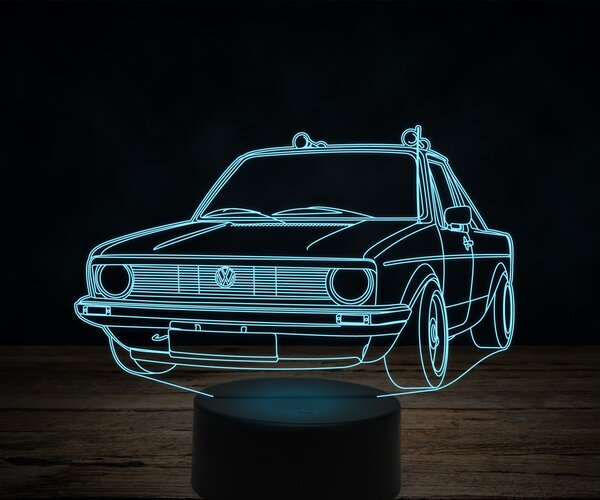 Beling 3D lampa,Volkswagen caddy, 7 farebná VW34