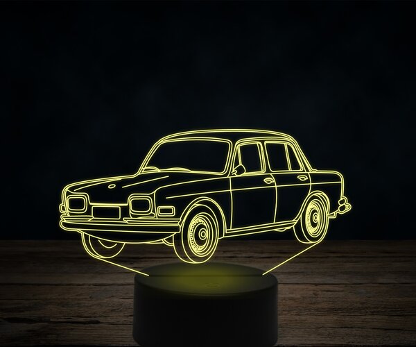 Beling 3D lampa,Volkswagen 1600,7 farebná VW31