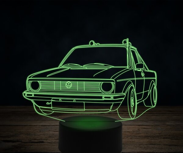 Beling 3D lampa,Volkswagen caddy, 7 farebná VW34