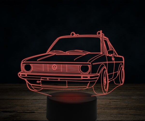 Beling 3D lampa,Volkswagen caddy, 7 farebná VW34