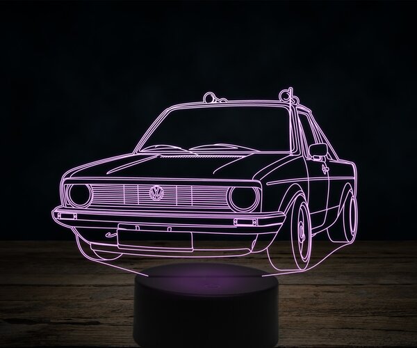 Beling 3D lampa,Volkswagen caddy, 7 farebná VW34