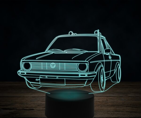 Beling 3D lampa,Volkswagen caddy, 7 farebná VW34