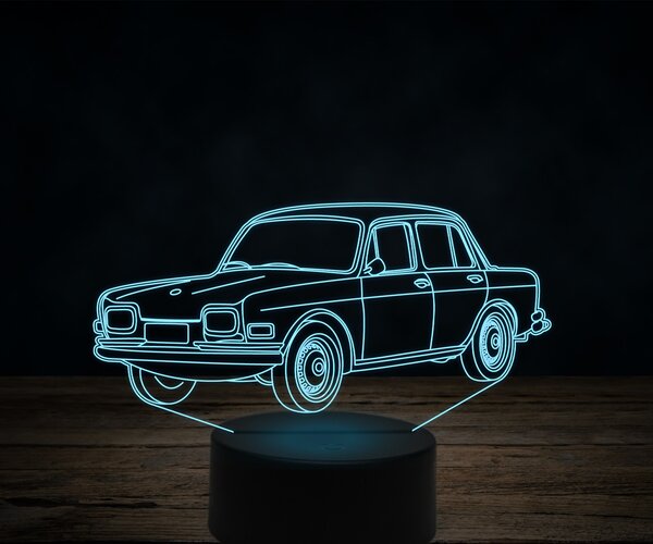 Beling 3D lampa,Volkswagen 1600,7 farebná VW31