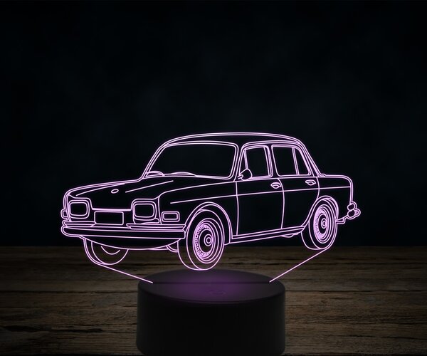 Beling 3D lampa,Volkswagen 1600,7 farebná VW31