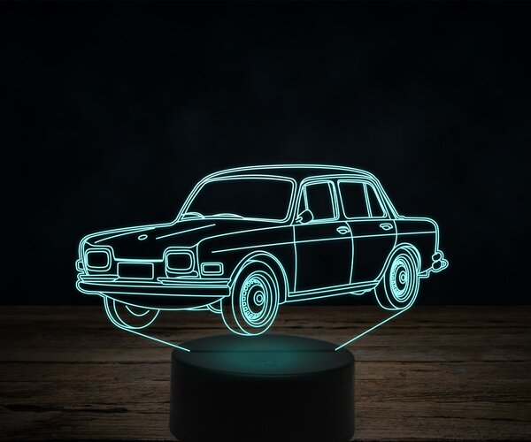 Beling 3D lampa,Volkswagen 1600,7 farebná VW31