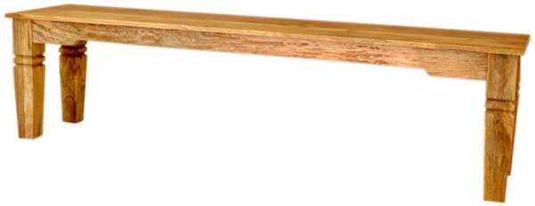 Rustikálna lavica z masívu mango 175x40