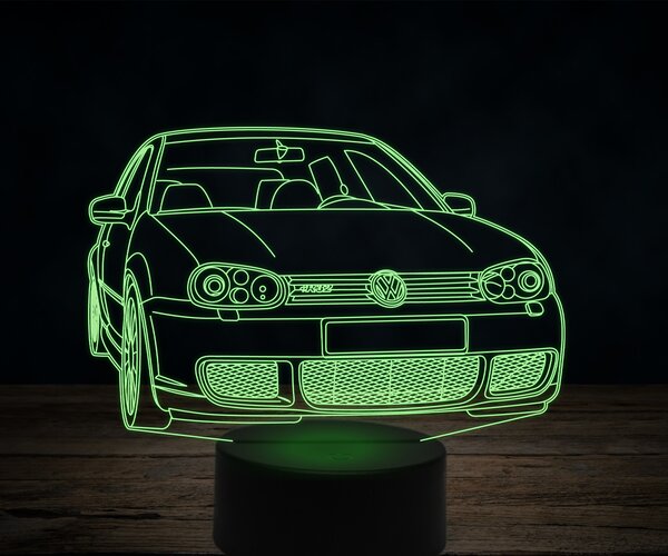 Beling 3D lampa, Volkswagen R32, 7 farebná VW40