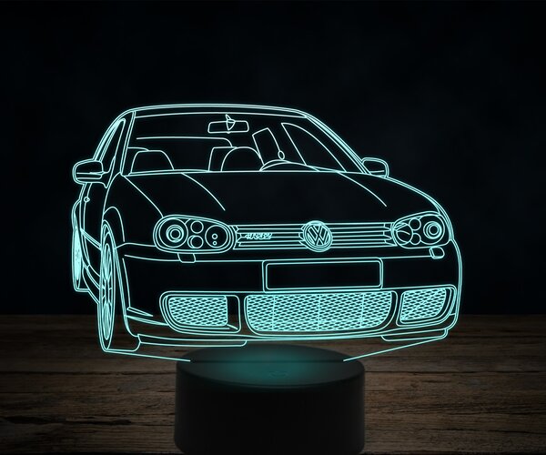 Beling 3D lampa, Volkswagen R32, 7 farebná VW40