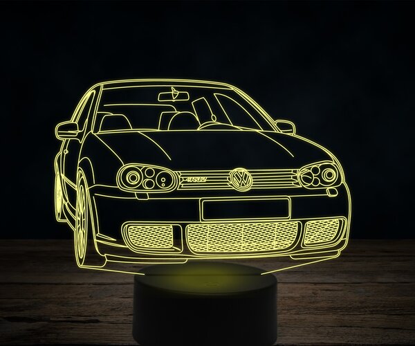 Beling 3D lampa, Volkswagen R32, 7 farebná VW40