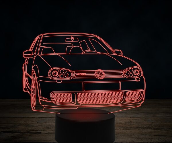 Beling 3D lampa, Volkswagen R32, 7 farebná VW40
