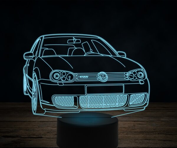Beling 3D lampa, Volkswagen R32, 7 farebná VW40