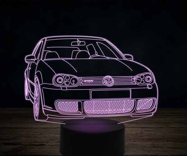 Beling 3D lampa, Volkswagen R32, 7 farebná VW40