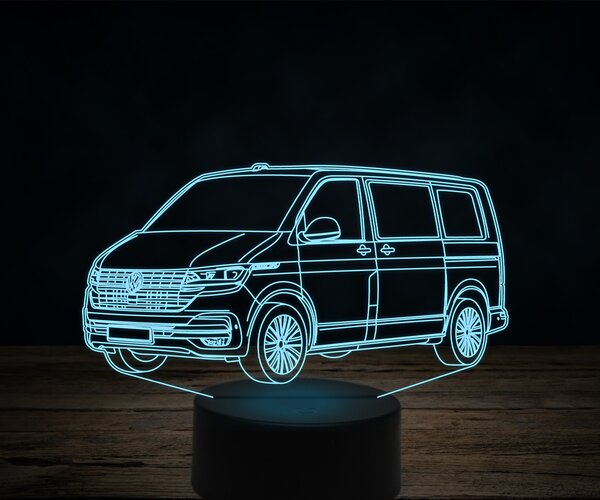 Beling 3D lampa,Volkswagen T6, 7 farebná VW45