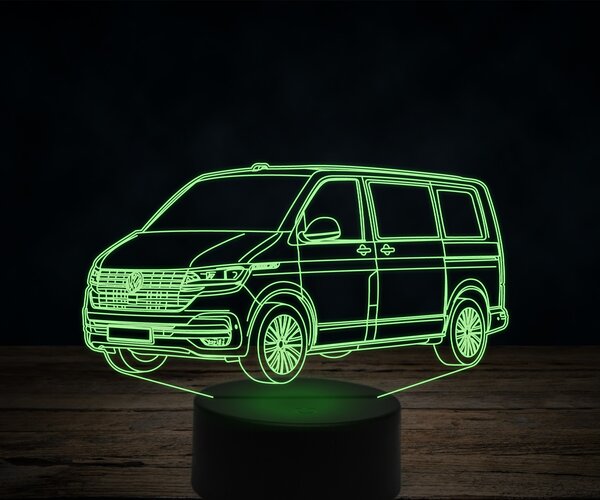 Beling 3D lampa,Volkswagen T6, 7 farebná VW45
