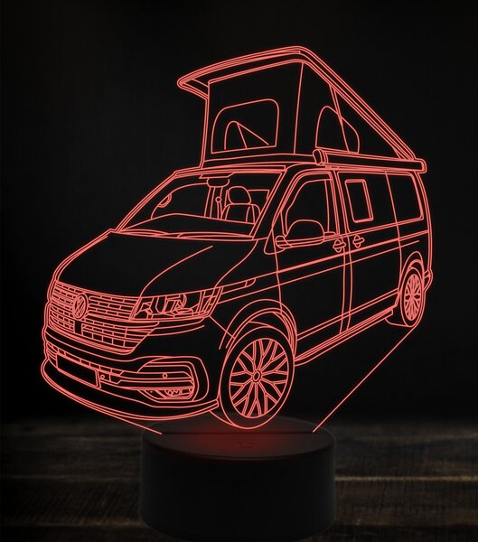 Beling 3D lampa,Volkswagen T6.1, 7 farebná VW46