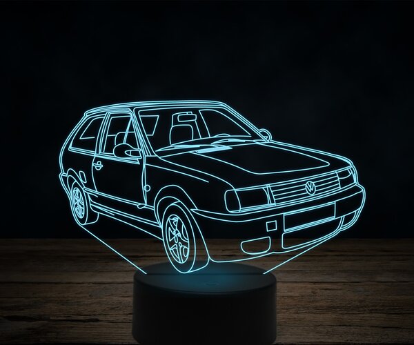 Beling 3D lampa,Volkswagen Polo 86c 2F, 7 farebná VW44