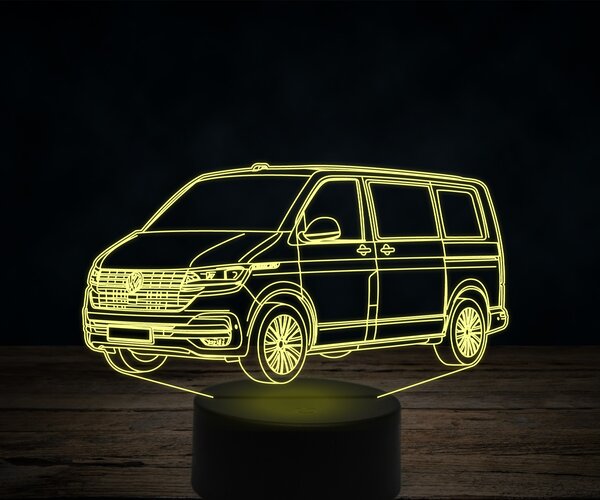 Beling 3D lampa,Volkswagen T6, 7 farebná VW45