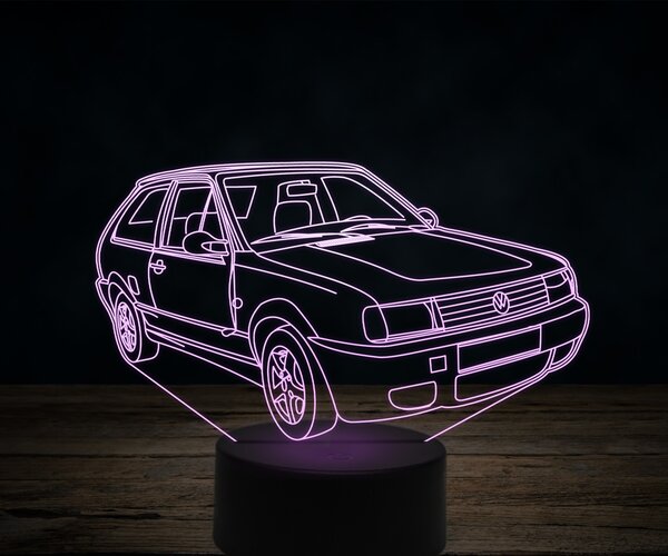 Beling 3D lampa,Volkswagen Polo 86c 2F, 7 farebná VW44
