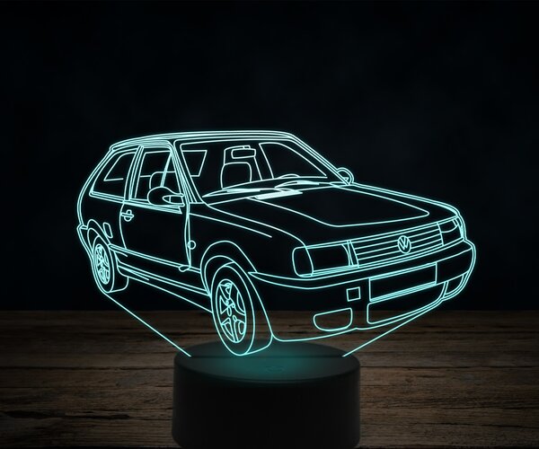 Beling 3D lampa,Volkswagen Polo 86c 2F, 7 farebná VW44