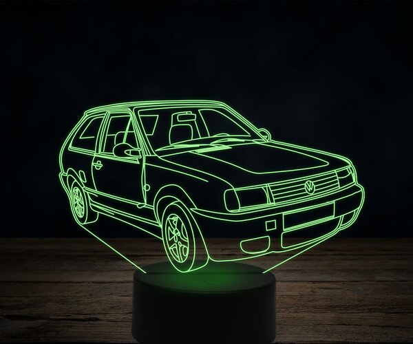 Beling 3D lampa,Volkswagen Polo 86c 2F, 7 farebná VW44