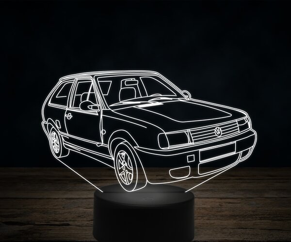 Beling 3D lampa,Volkswagen Polo 86c 2F, 7 farebná VW44